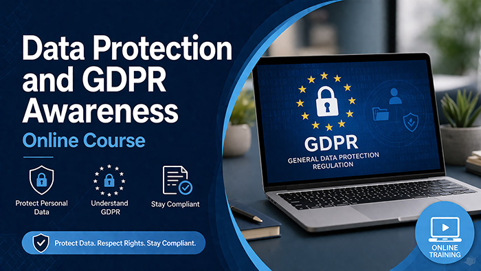 Data Protection & GDPR awareness training — employee handling personal data securely